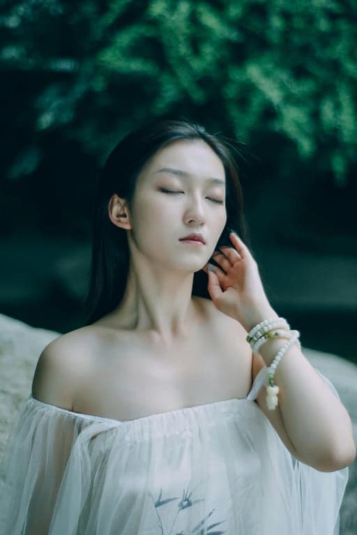 For Wedding Guests Outfits filter before photo - portrait in relaxed casual outfit at home