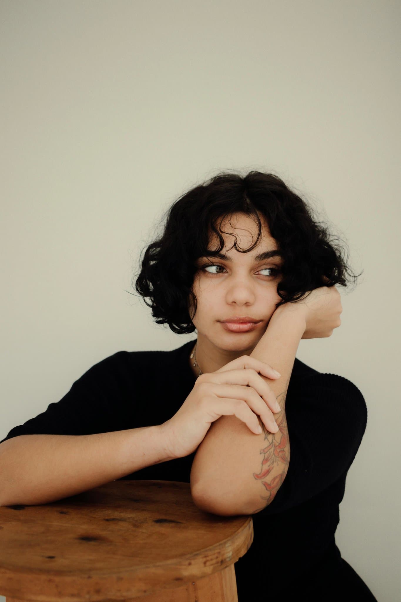 80s Party Outfits filter before photo - natural portrait in everyday outfit with indoor or outdoor setting