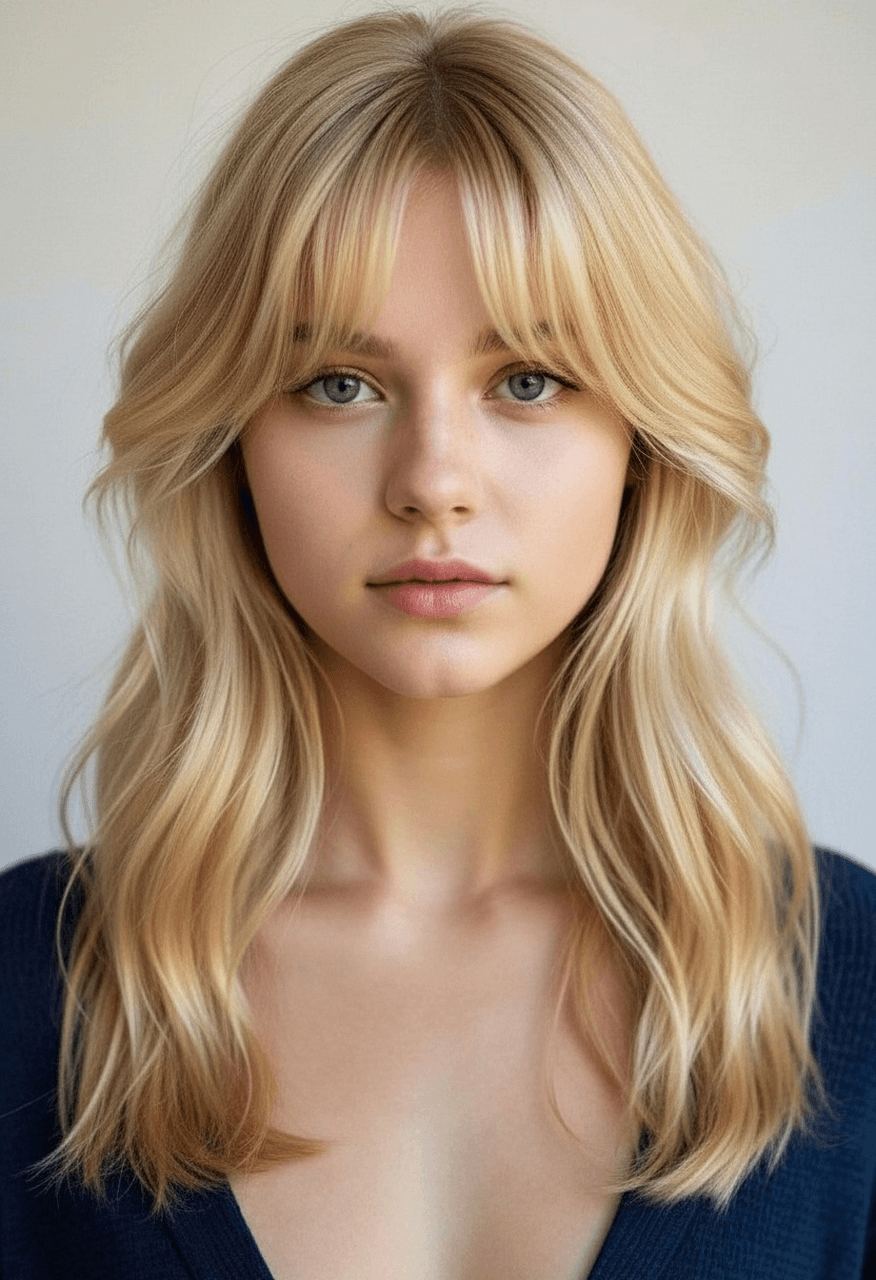 AI hair style filter after transformation - virtual shag haircut hairstyle