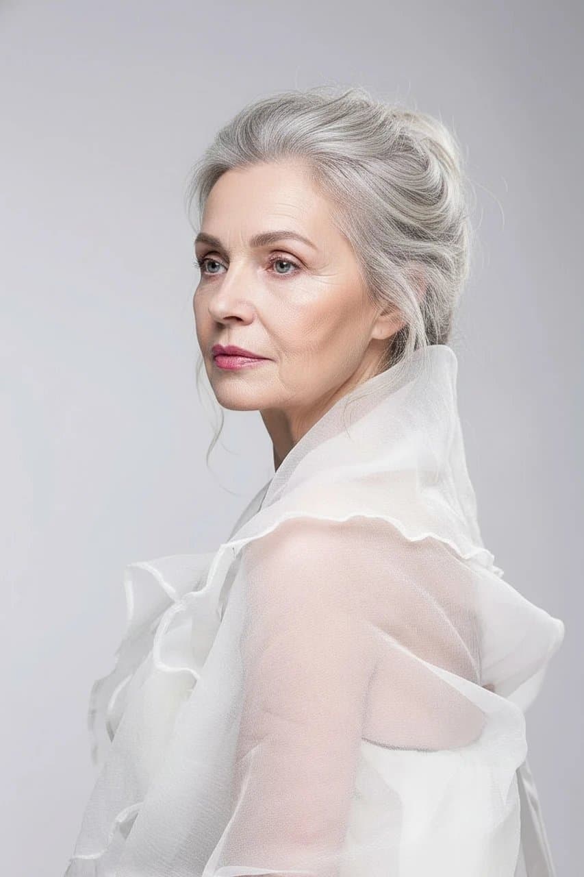 AI old filter after transformation - outdoor photo with visible age transformation