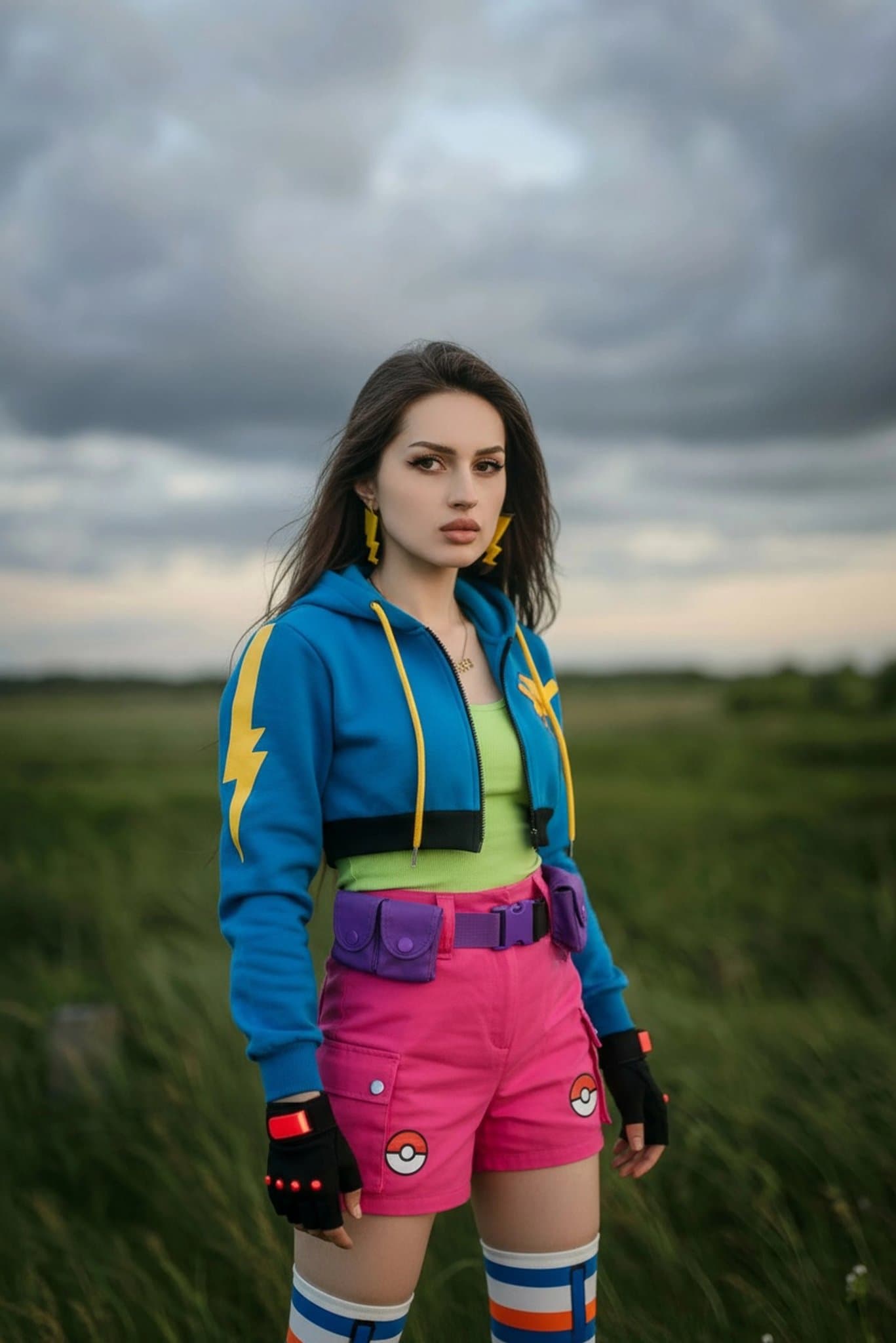 AI Pokémon trainer filter after transformation - full body photo transformed into 2D trainer character