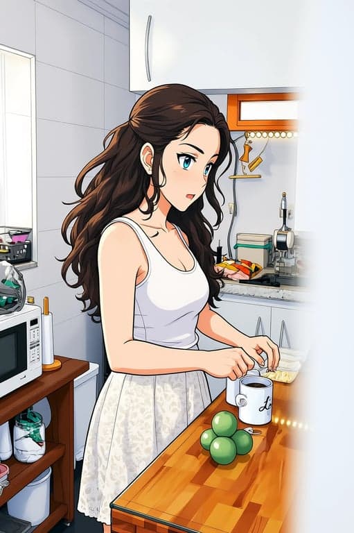 a portrait of a person edited to resemble a traditional shonen anime character with clean line art, strong color separation, and lively visual energy