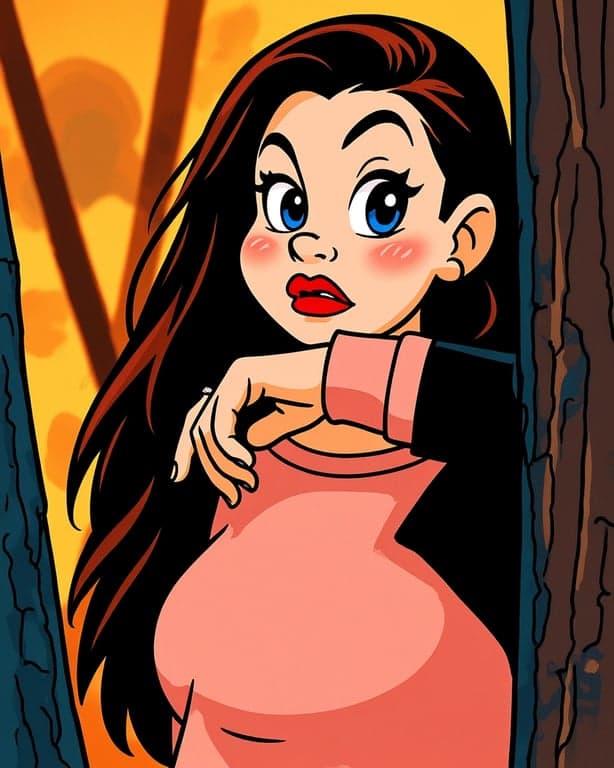 a complete cartoon character redraw in authentic Looney Tunes style, reconstructing the subject as a fully animated classic cartoon figure instead of modifying the original photo, emphasizing exaggerated facial performance, oversized mouth shapes, expressive eye acting, flexible cartoon anatomy, dramatic gestures, bold black outlines, smooth cel animation coloring, and high-energy slapstick motion typical of classic theatrical cartoons.