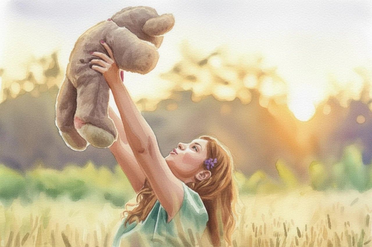 Photo to illustration after transformation - watercolor-style artistic version