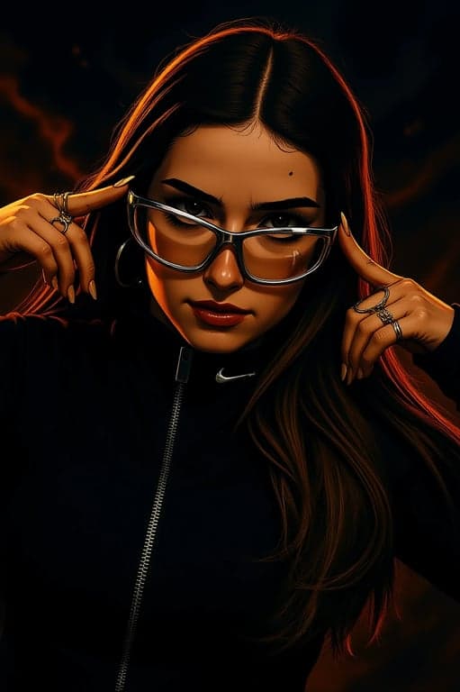 a portrait of a person enhanced with cinematic anime lighting, sharp facial contours, stylized clothing folds, high contrast shading, and a dramatic battle-ready atmosphere