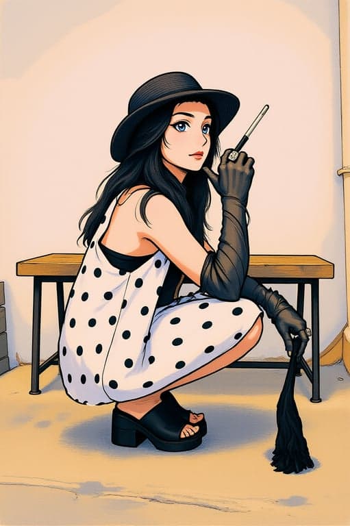 a portrait of a person transformed into a high-quality Japanese-style illustration spanning classic, modern, and anime influences while maintaining clear stylistic boundaries