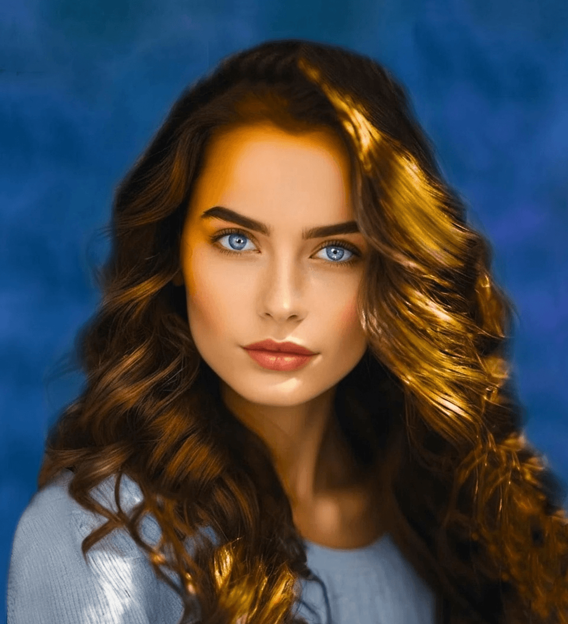 AI face slimmer filter before photo - fashion portrait before slim contour transformation