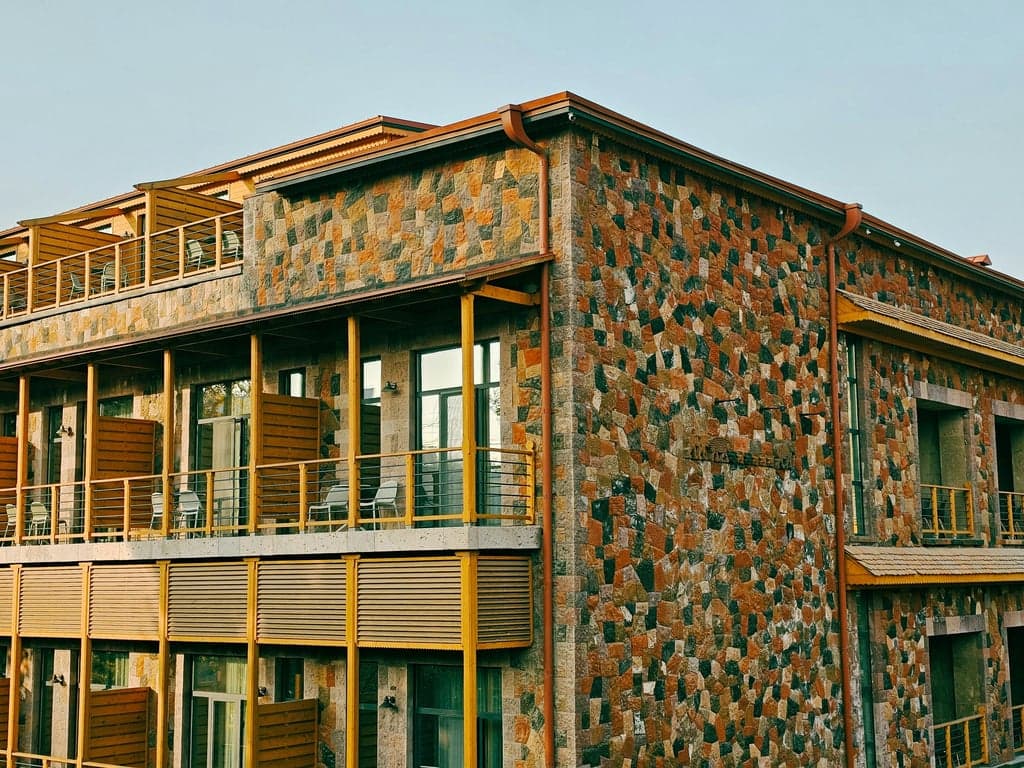 Christmas photo editor before photo - colorful wall of the apartment