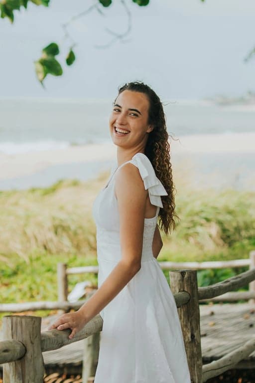 AI Mermaid filter before pic - portrait of woman