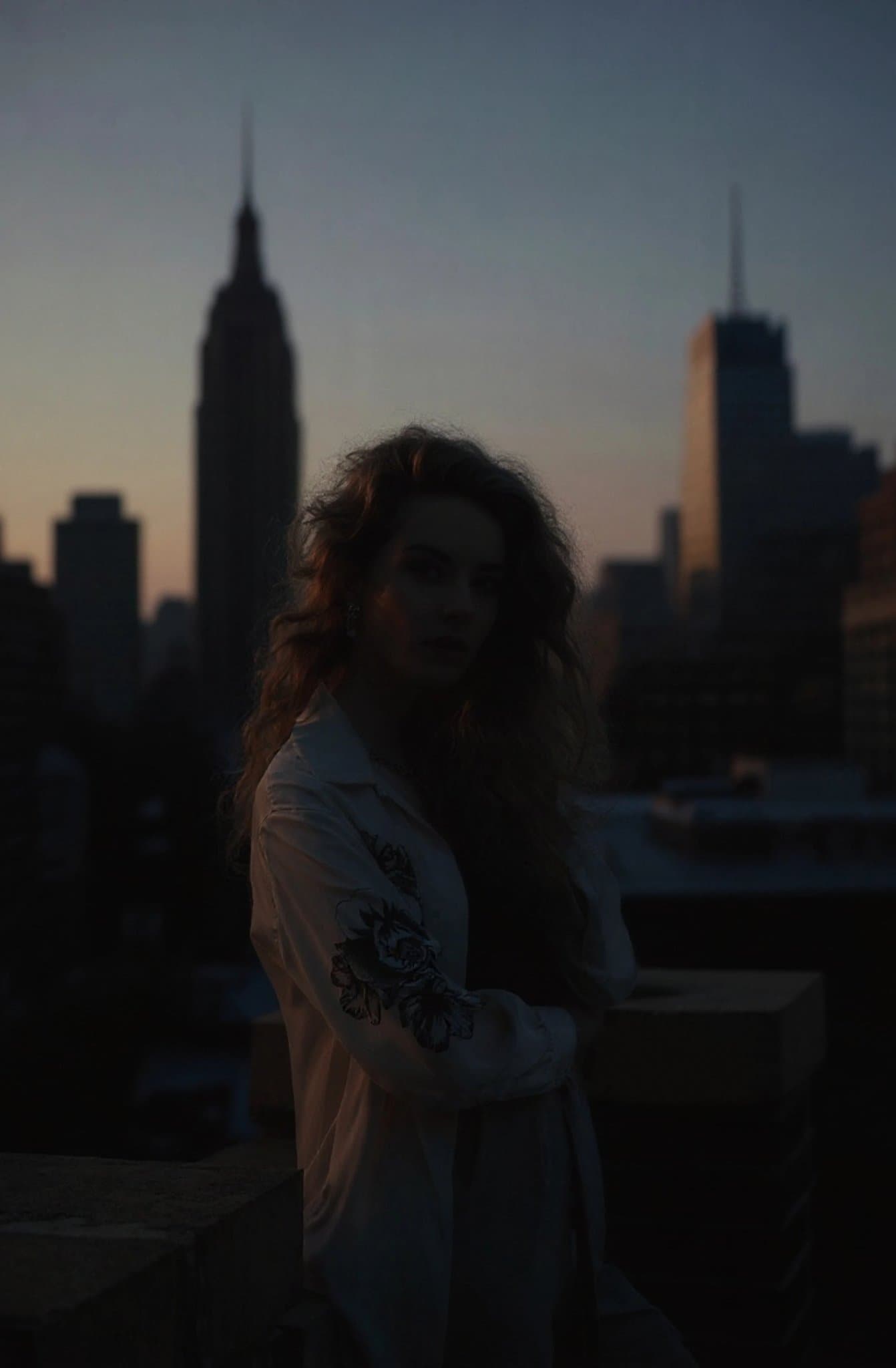 AI silhouette maker after transformation - selfie turned into AI generated silhouette artwork