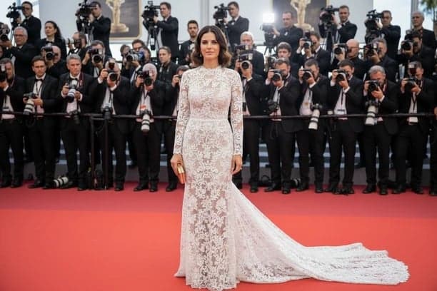 Celebrity Outfits filter after transformation - portrait styled in glamorous award night celebrity fashion look