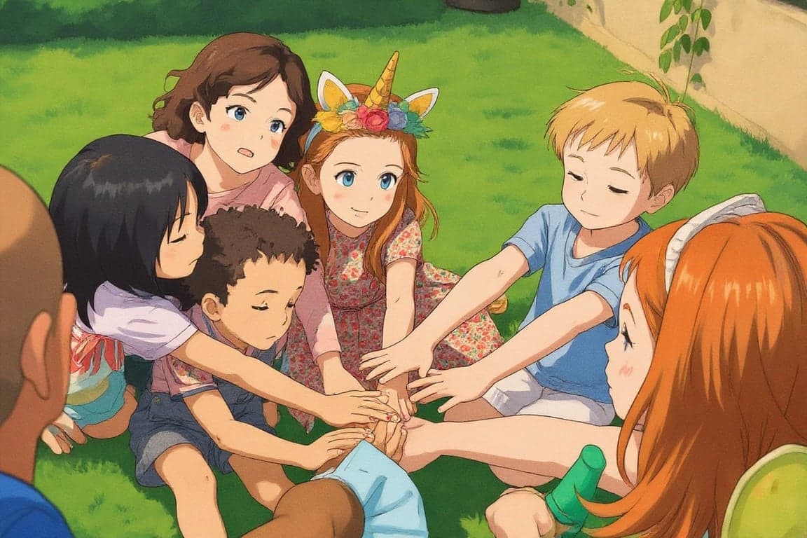 AI Ghibli style filter after transformation - outdoor photo with Ghibli movie color palette