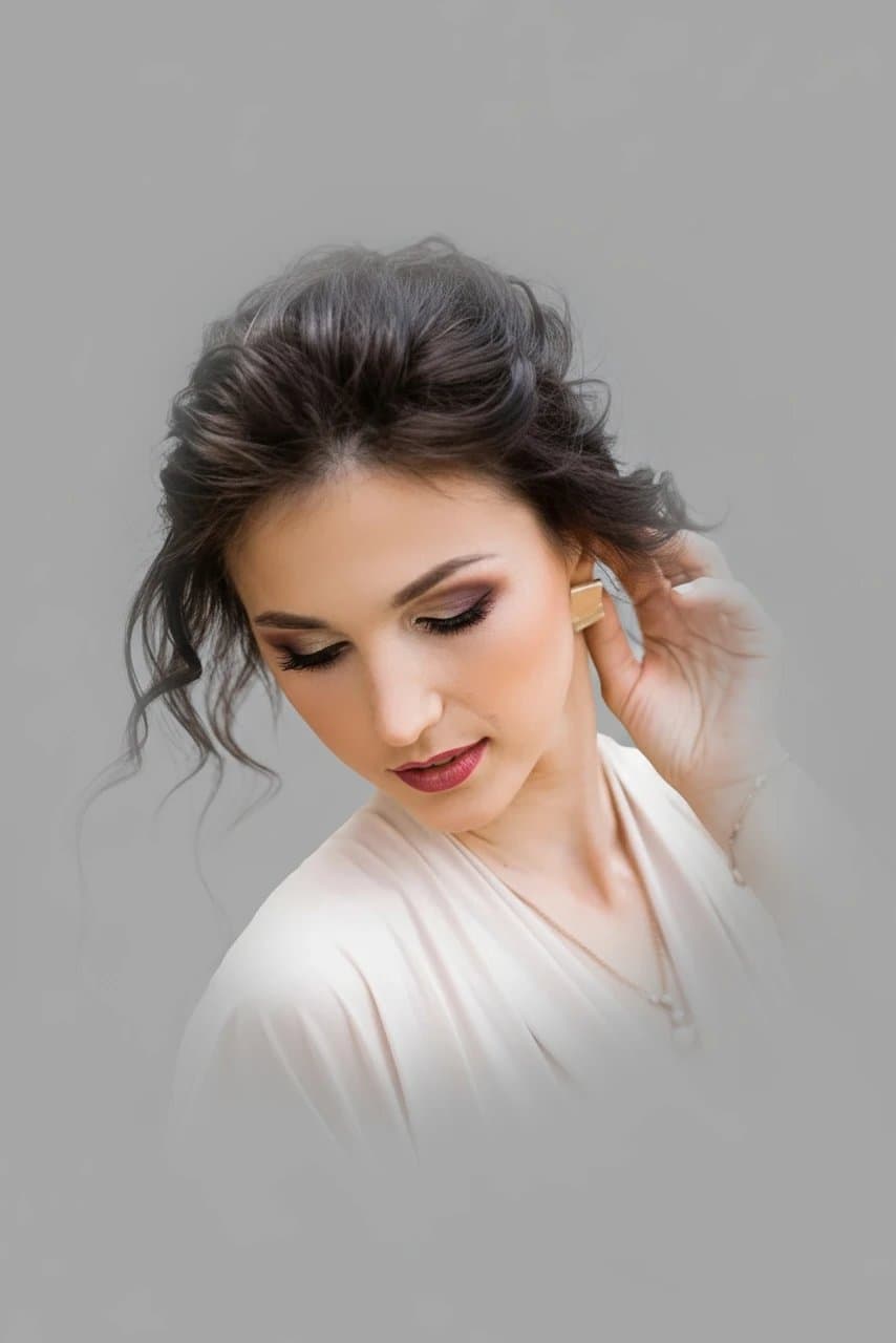 AI face cut out filter after transformation - outdoor photo rendered with background removal