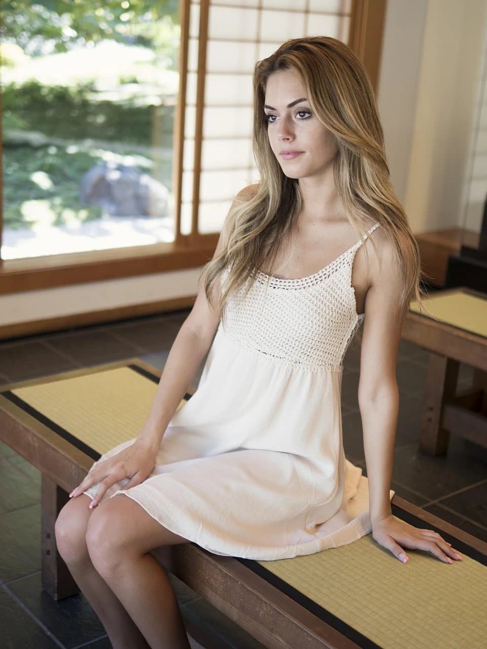 AI skin color changer before photo - studio portrait before AI skin color editing