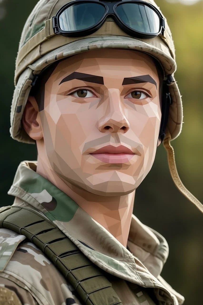 AI PS2 filter after transformation - outdoor photo with classic retro shader tone