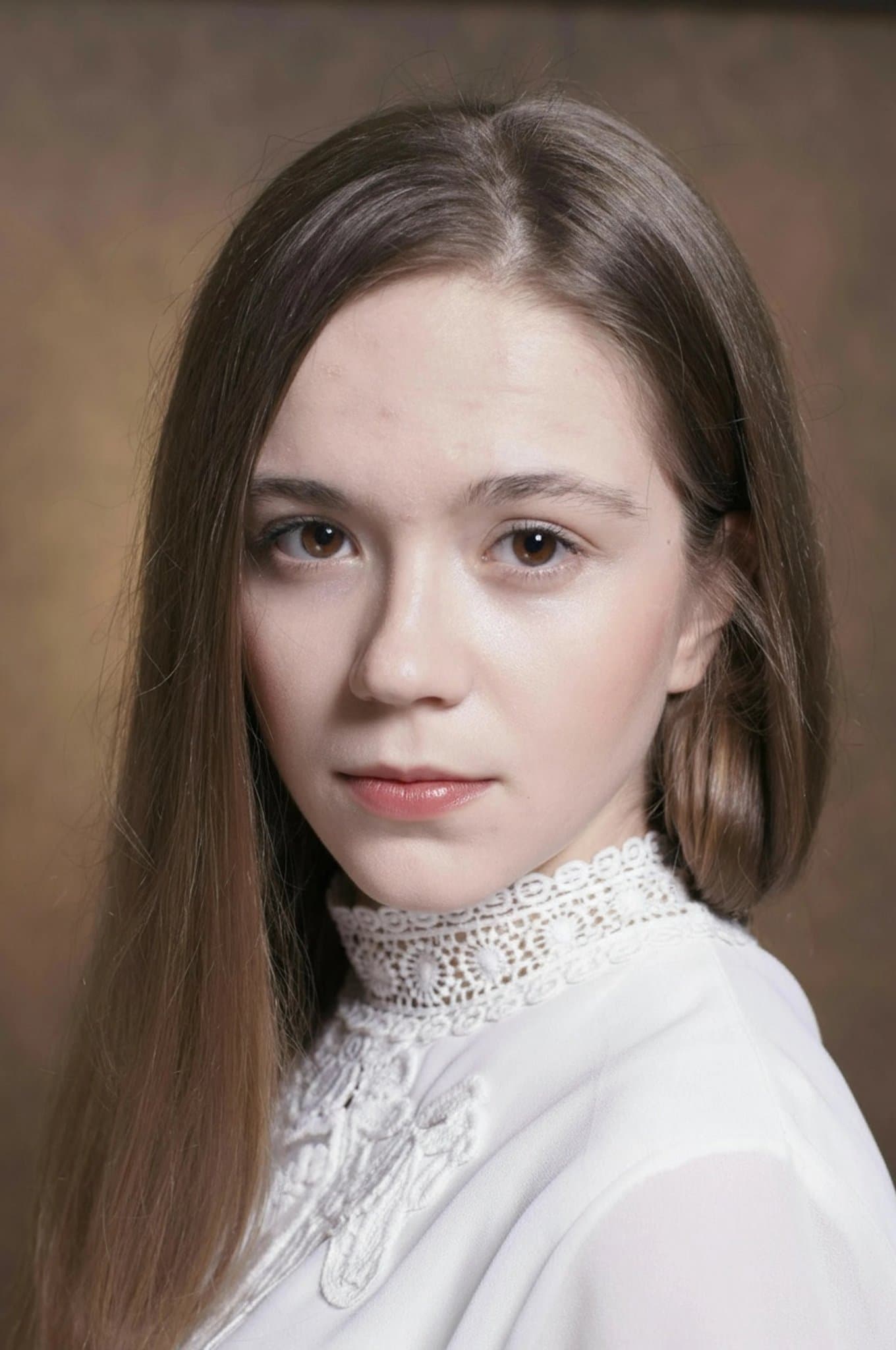 AI lip plumper filter after transformation - selfie with AI generated fuller lip look