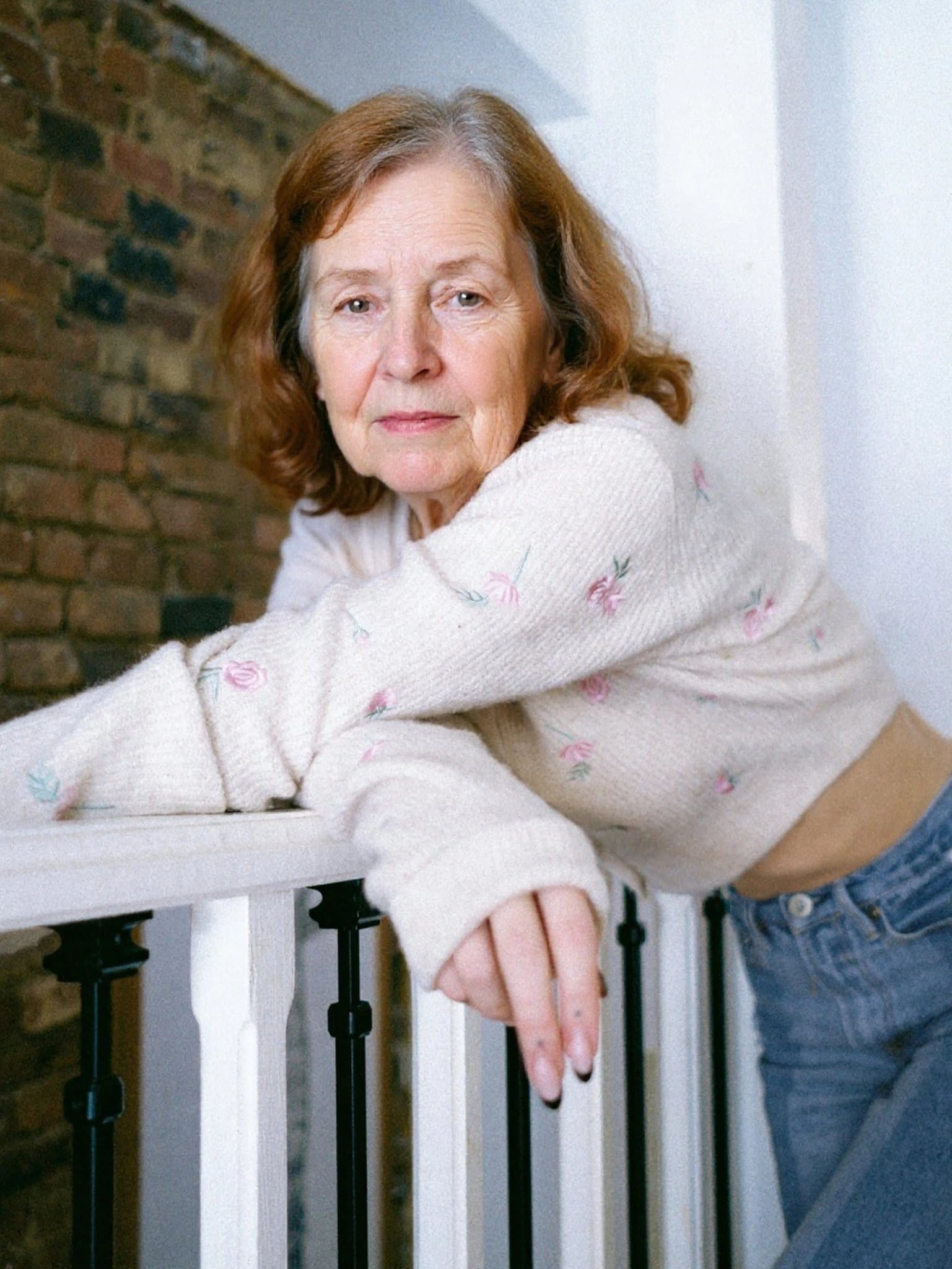 AI old filter after transformation - casual photo showing natural old age effect