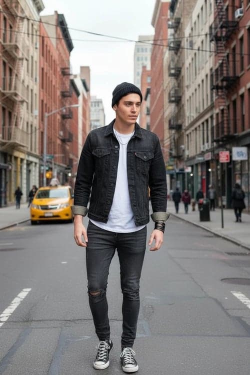 2010 Style Fashion filter after transformation - portrait wearing urban 2010 outfit