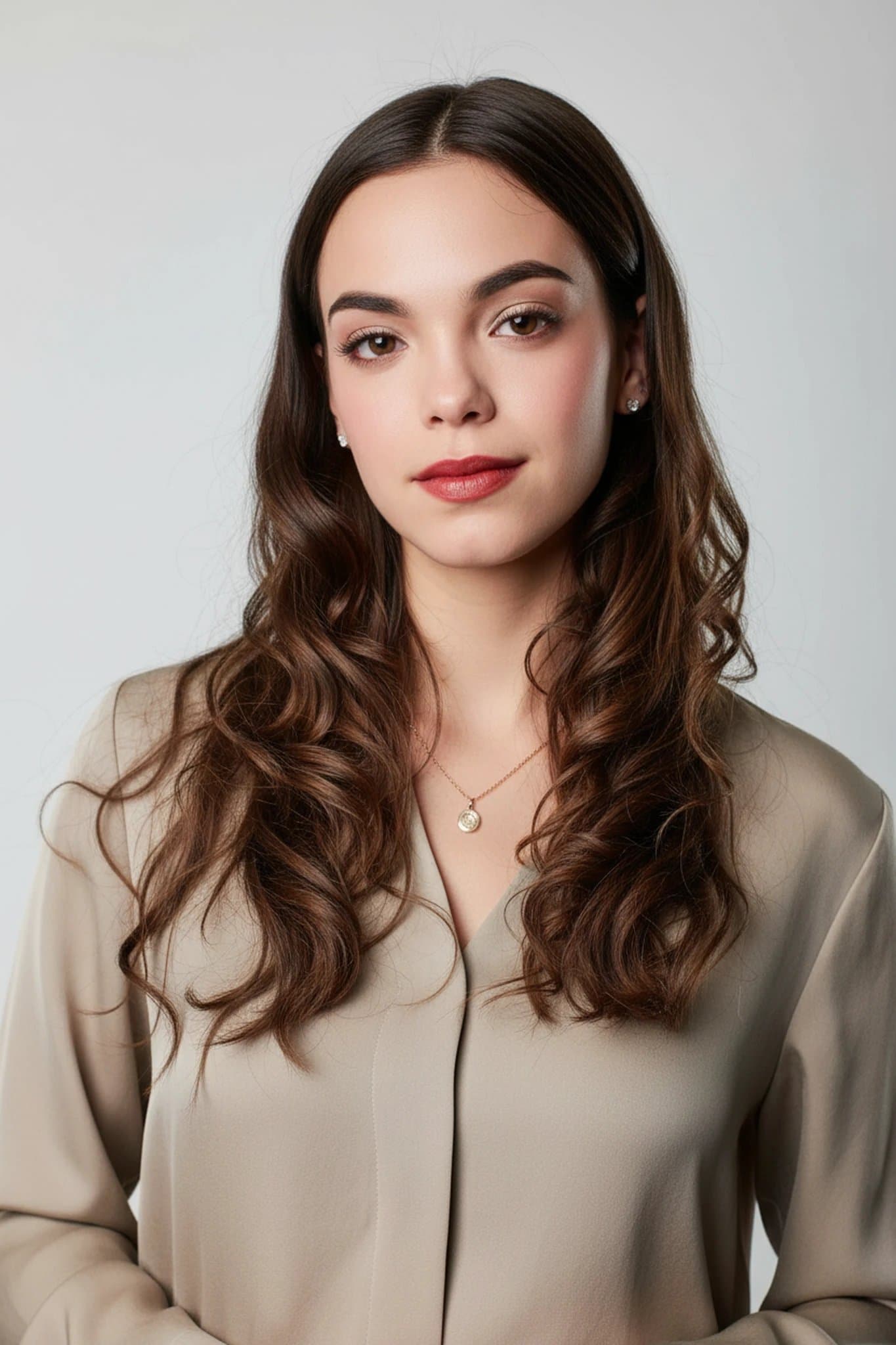 Designer Clothes filter after transformation - portrait styled in minimal designer elegance