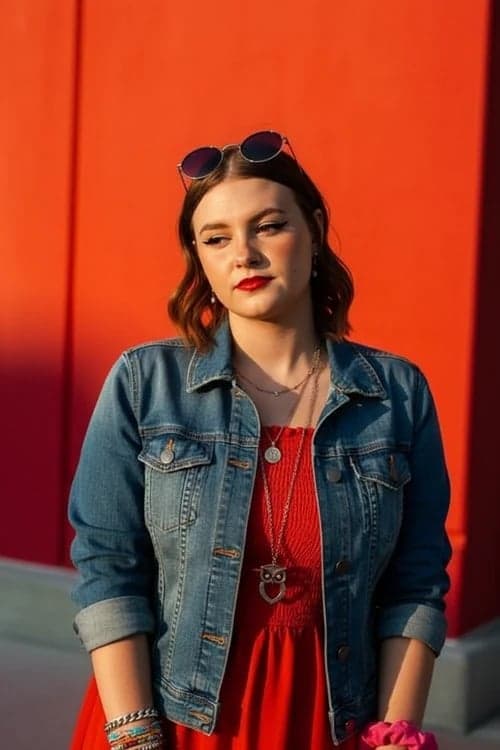 2010 Style Fashion filter after transformation - portrait wearing 2010 denim chic outfit