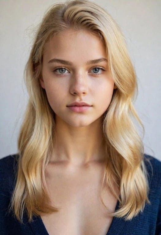 AI hairstyle filter before photo - original hair before virtual hairstyle change