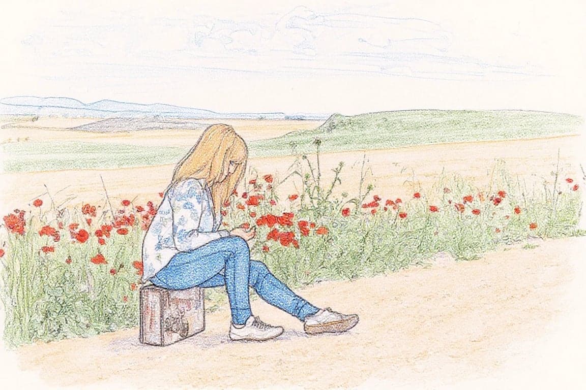 AI sketch filter after transformation - influencer photo recreated in artistic sketch look