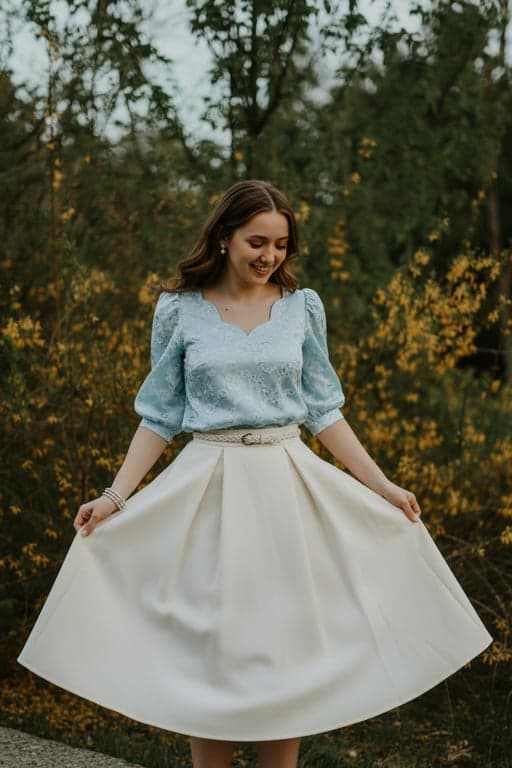 AI clothes changer before photo - original outfit before lace dress style