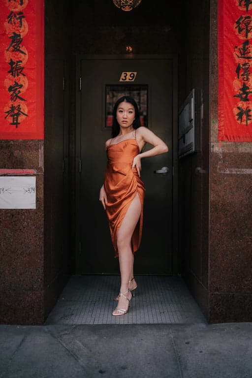 Comic Book Style filter before photo - crisp digital portrait with modern clothing