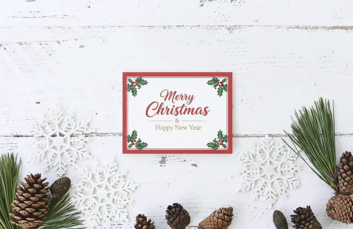 Christmas photo editor after photo - Christmas background with Christmas decoration