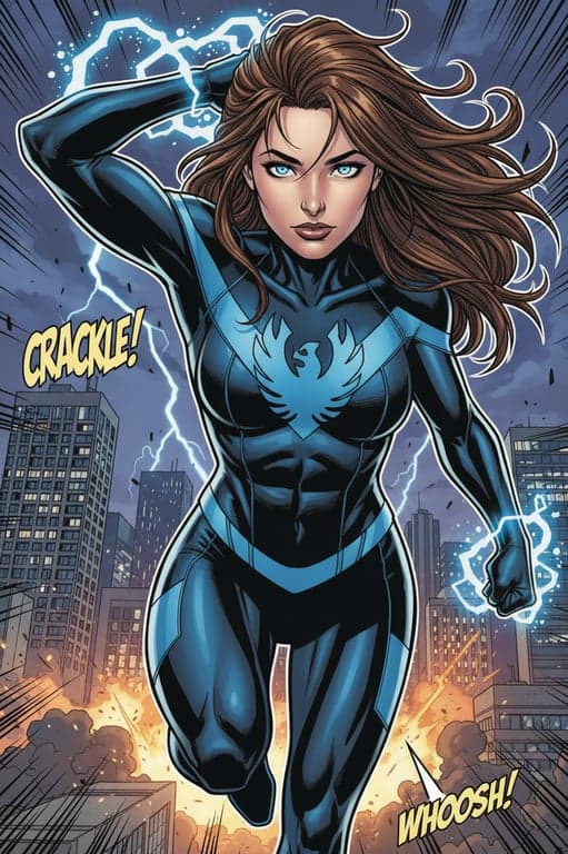 a portrait of a person rendered in a modern Marvel Comics illustration style featuring refined ink outlines, muscular but stylized anatomy, dramatic light-and-shadow separation, saturated comic colors, and a polished graphic novel look