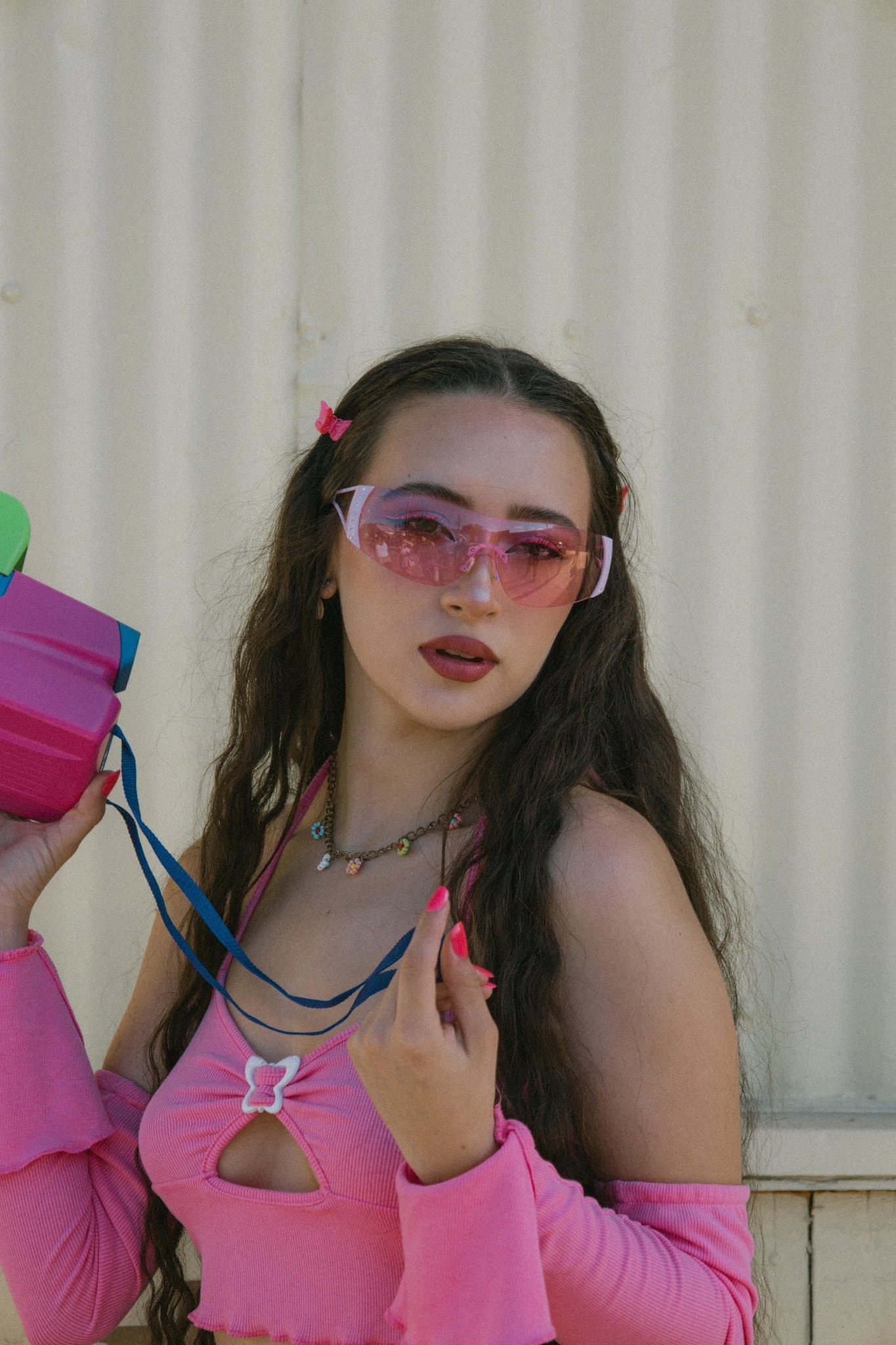 AI photo to pixel art filter before photo - studio photo before pixel grid rendering