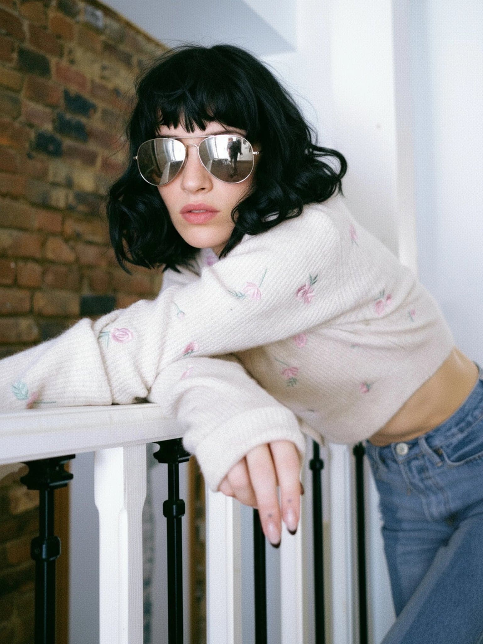 AI face swap filter after transformation - outdoor photo showing natural AI face swap