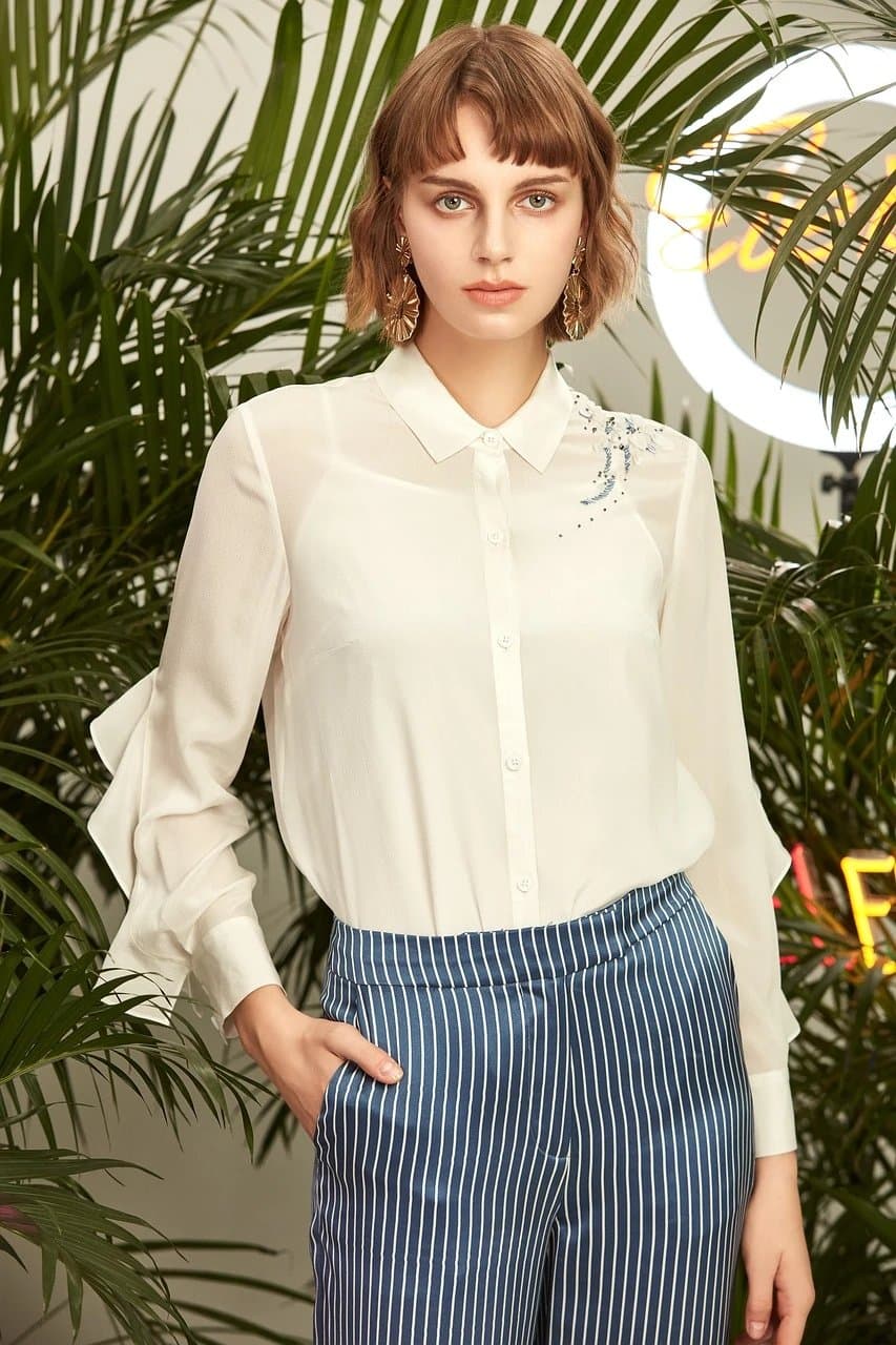 AI Halloween costume filter before photo - studio photo before fantasy costume effect