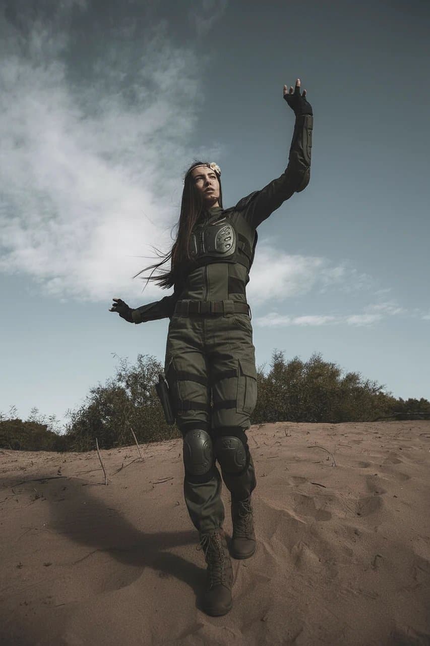 AI ninja outfit filter after transformation - casual portrait transformed into ninja warrior look