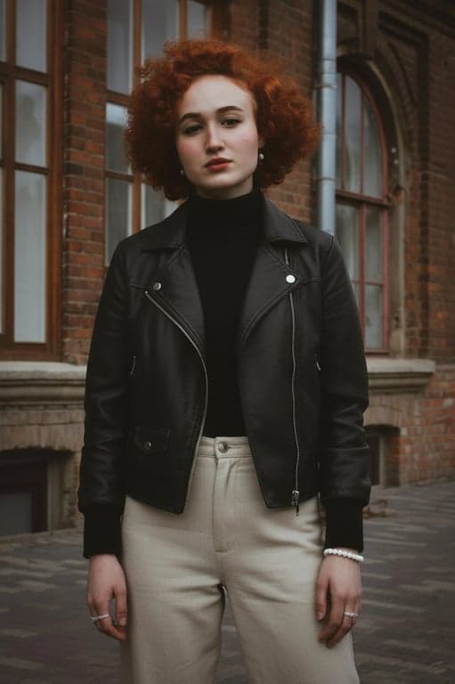 a portrait of a person with posture transformation that changes the original pose into a relaxed standing position: body upright, weight evenly distributed on both feet, shoulders naturally dropped and opened, chest gently lifted, spine elongated; arms resting naturally at sides or lightly bent; preserve body proportions and identity; avoid stiff military stance; do not modify the background; result should look like a naturally confident standing pose