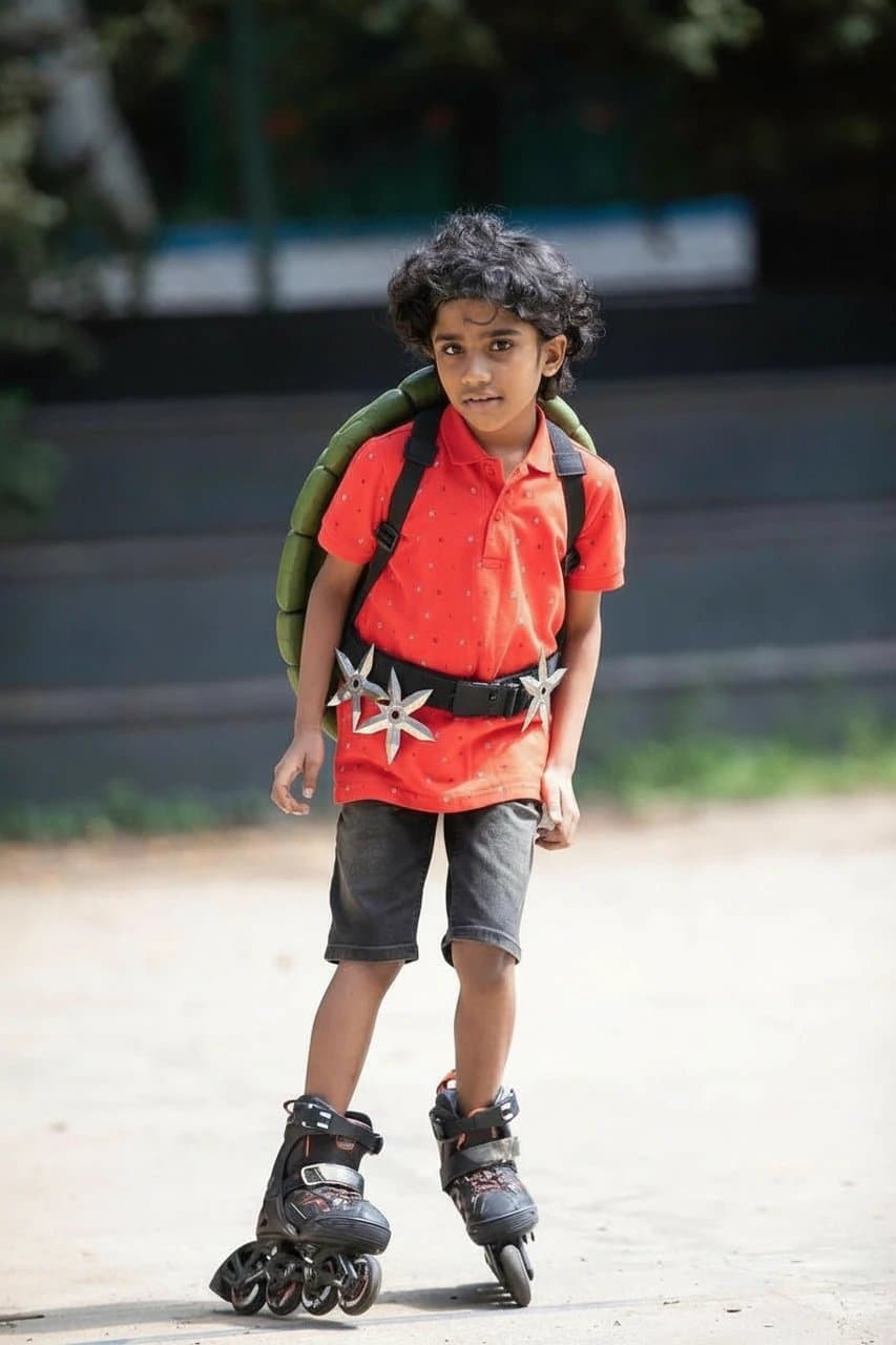 AI mutant ninja turtle outfit filter after transformation - image styled with TMNT armor and mask