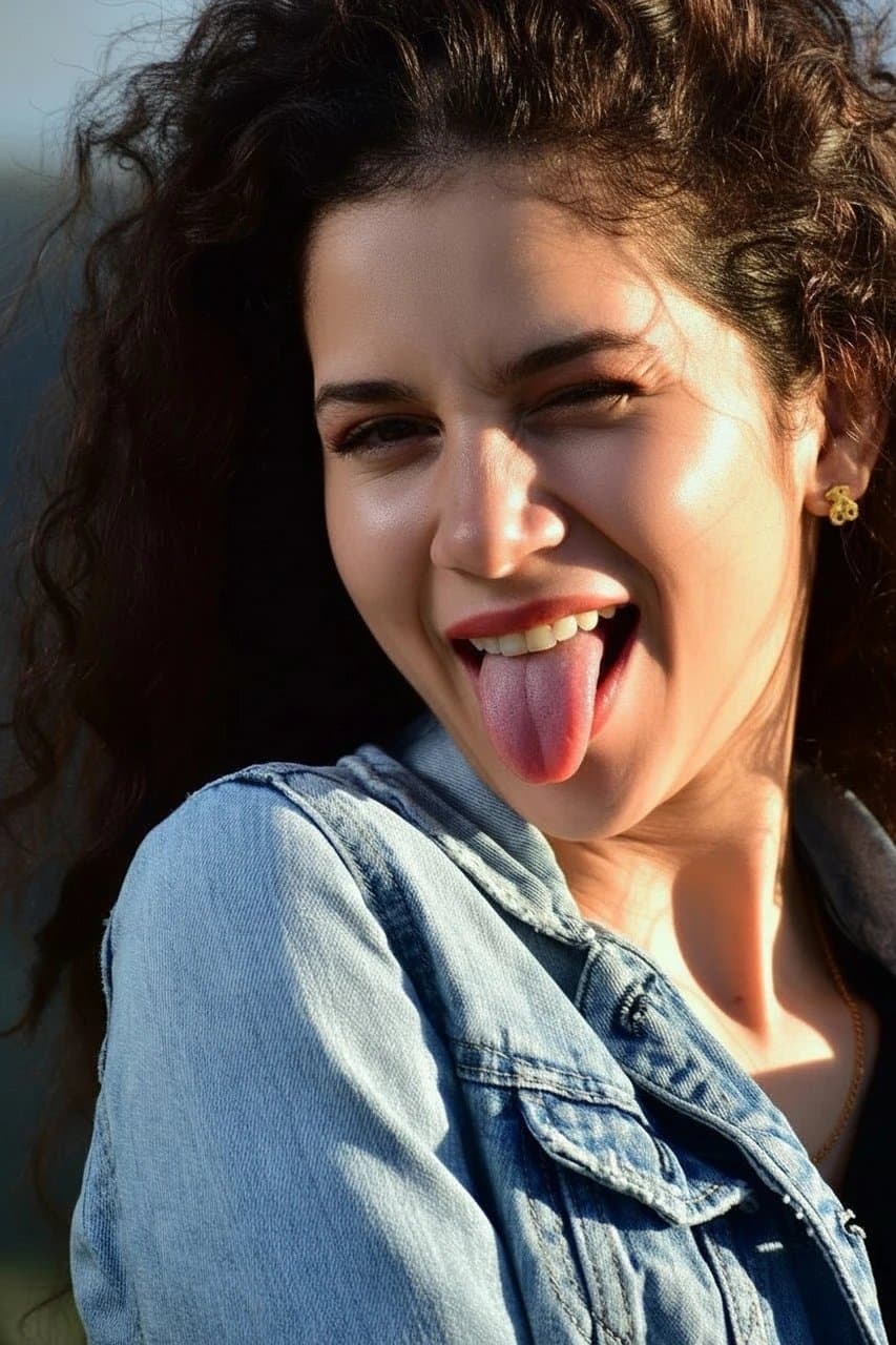 AI funny face filter after transformation - image turned into cartoon funny face edit