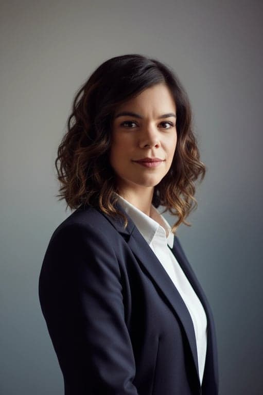 a portrait of a person optimized for LinkedIn and business platforms, with corrected posture, straight head alignment, clear facial visibility, soft diffused lighting, natural skin detail, simple gradient background, and a credible professional visual impression